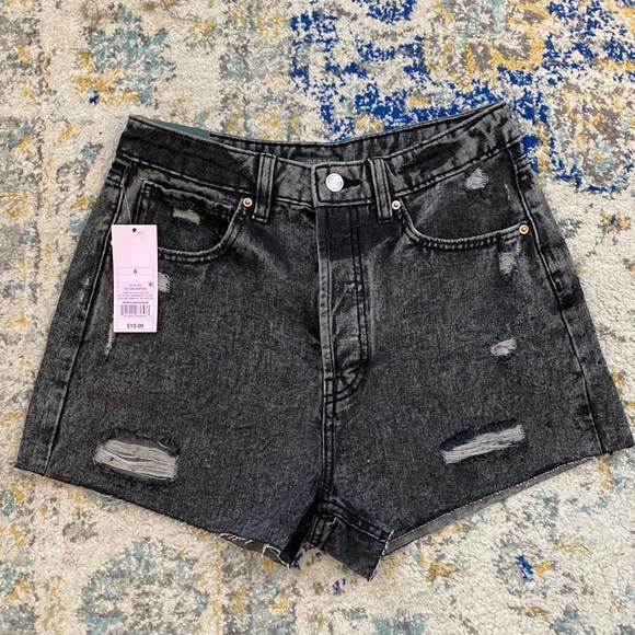 wild fable Pants - Women's Super-High Rise Cut-Off Jean Shorts - Wild Fable™ Gray Wash